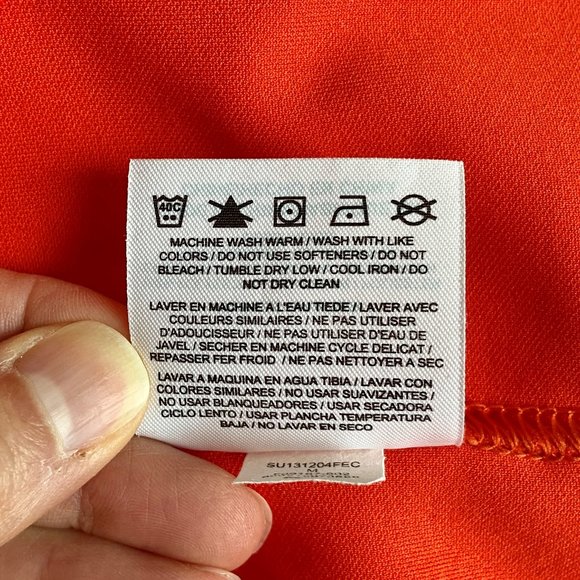 ⛳️2x HP! ⛳️ Nike Golf Dri-Fit Orange Golf Shirt - Picture 5 of 9